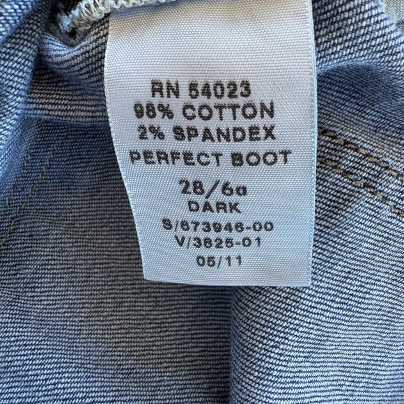 Gap 1969 Perfect Boot Jeans - Dark Wash - Size 28/6A - Picture 15 of 15